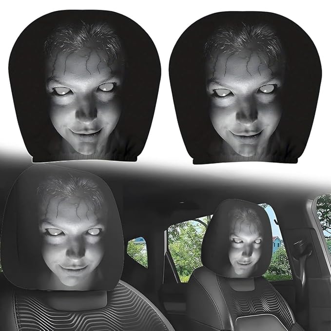 Scary Car Headrest Covers (Pack of 2)